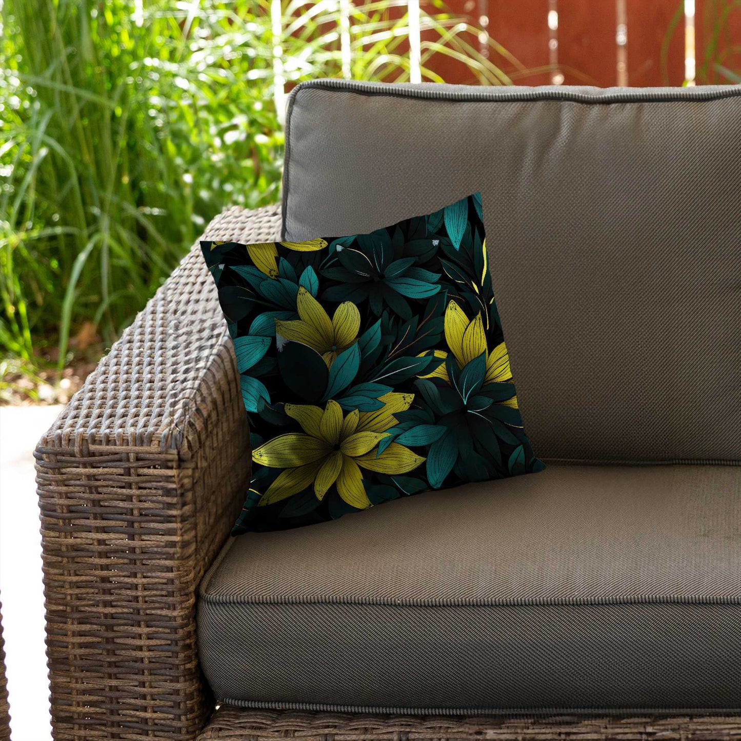 Coussin décoratif en sergé de polyester résistant | Accessoire de décoration élégant pour la maison