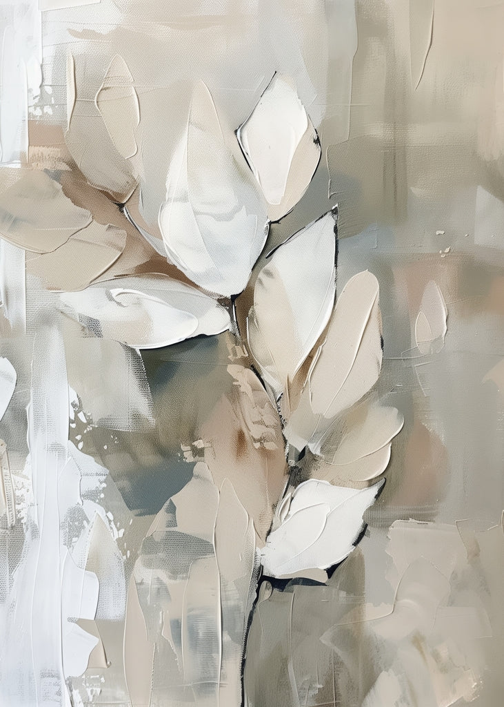 Leaf White Indoor Outdoor Door Mat - Home Decor Essential