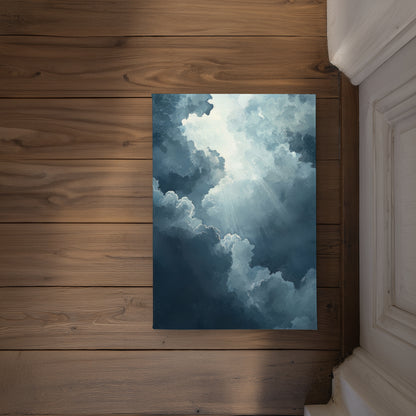 Afterglow White Indoor Outdoor Door Mat | Home Decor Accent