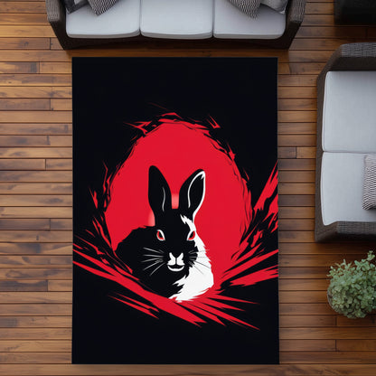 Bad Intentions Red Outdoor Area Rug for Stylish Home Decor