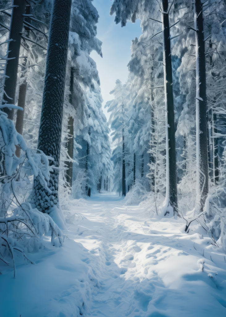 Cold forest - 17"x24" Bath mat