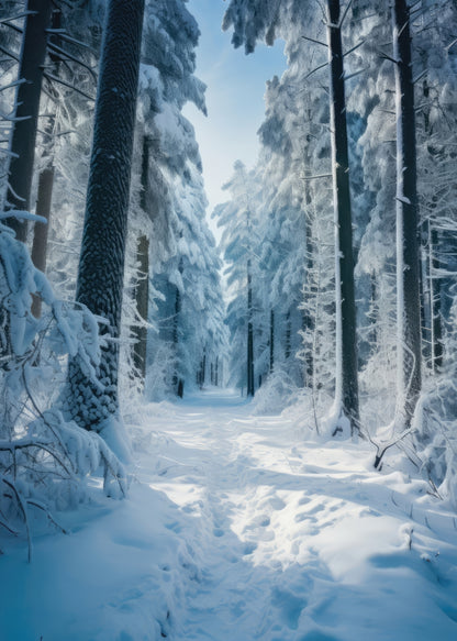 Cold forest - 17"x24" Bath mat