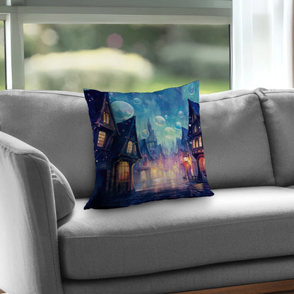 Bubble ville - Throw Pillow