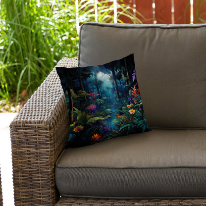 The beauty of nature Blue poly twill throw pillow insert