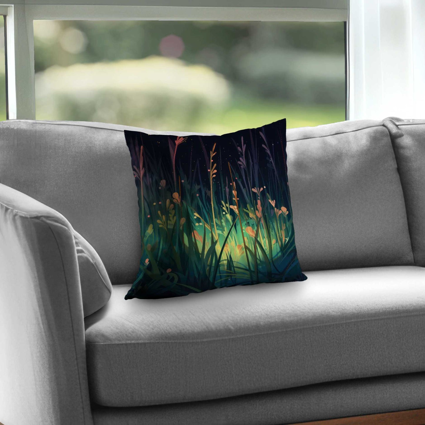 Between Twigs Poly Twill Throw Pillow | Stylish Home Decor