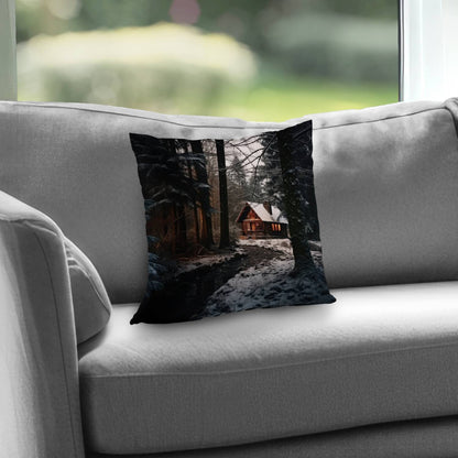 Coussin décoratif en sergé de polyester « Au bord de la rivière » | Décoration d'intérieur élégante