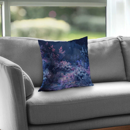 Cold Night Poly Twill Throw Pillow - Cozy Home Decor Accent