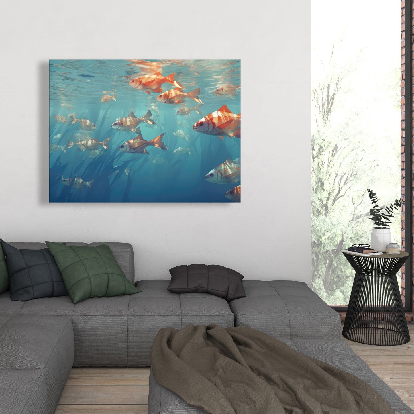Surface tension - 32"x32" Canvas