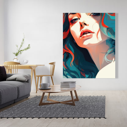 Dangerous Lips - Red Canvas Home Decor Art for Bold Style