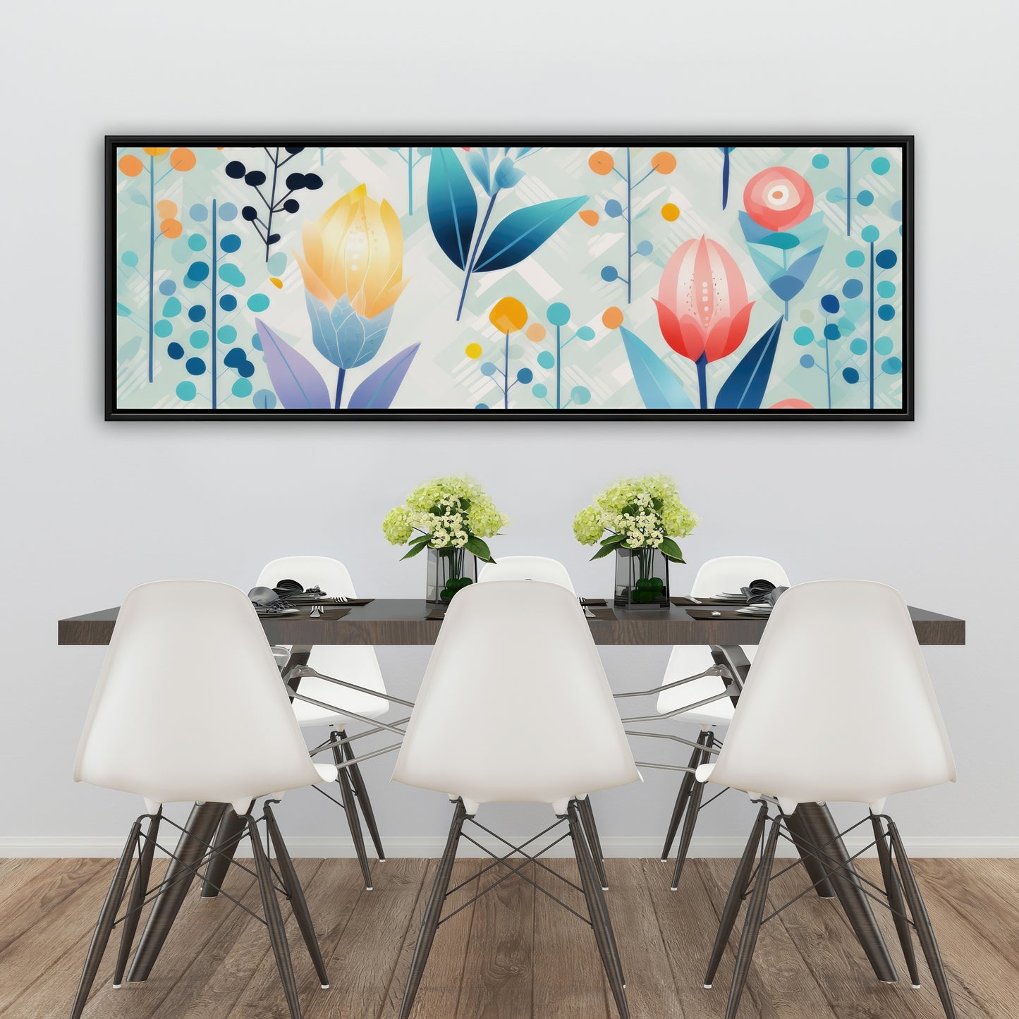 Calming scents - Turquoise Framed Canvas for Home Decor
