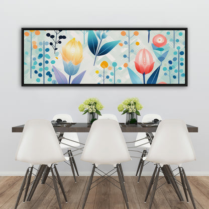 Calming scents - Turquoise Framed Canvas for Home Decor