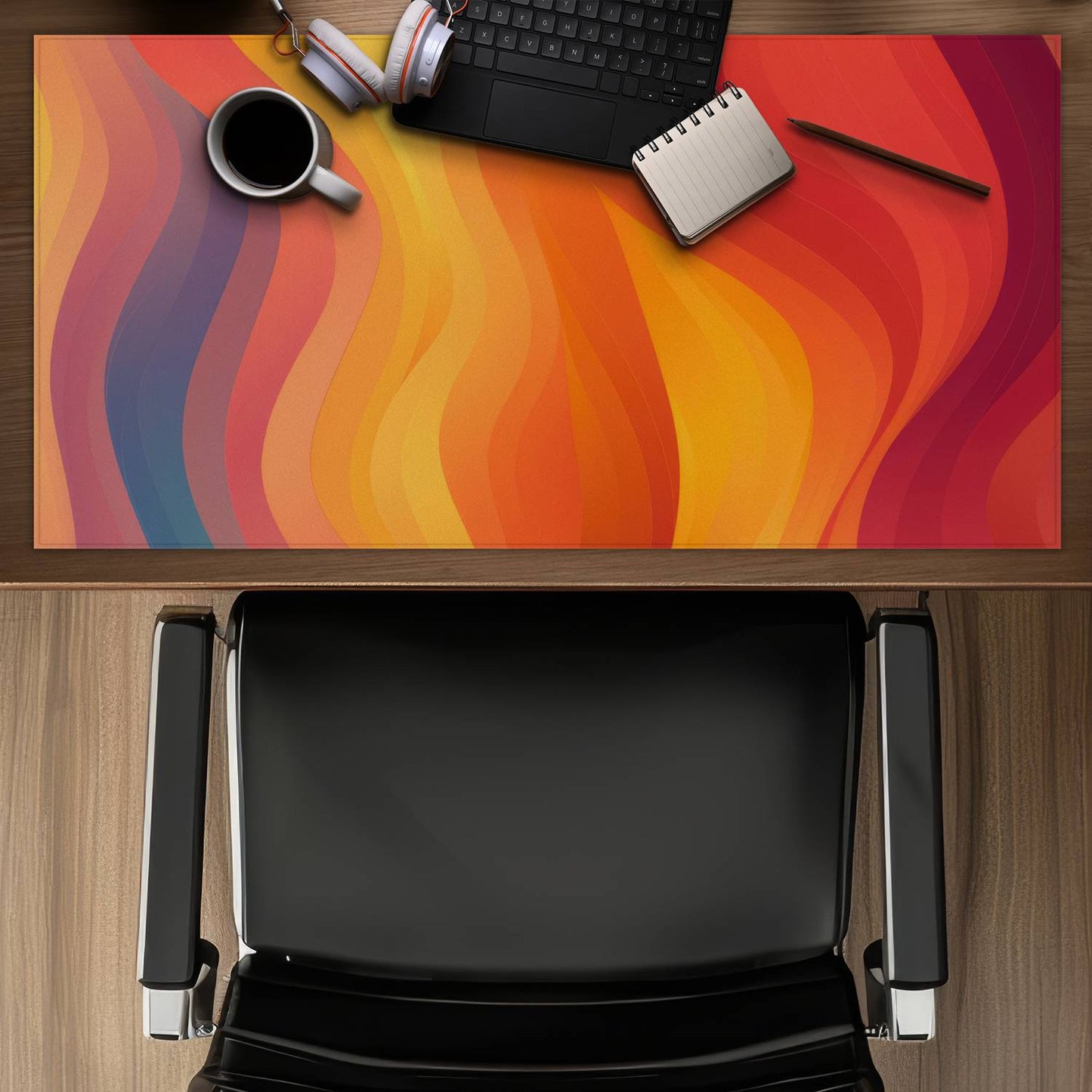 Sunset flow - Desk mat - Print on demand