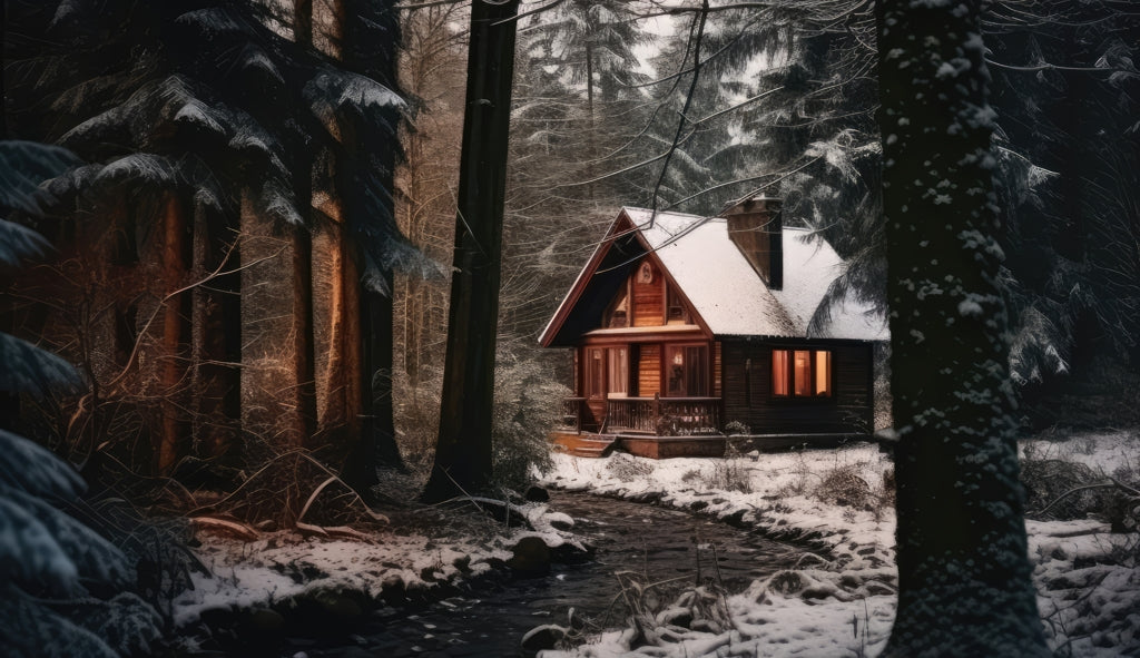 By the River Black Indoor Outdoor Tablecloth for Home Decor