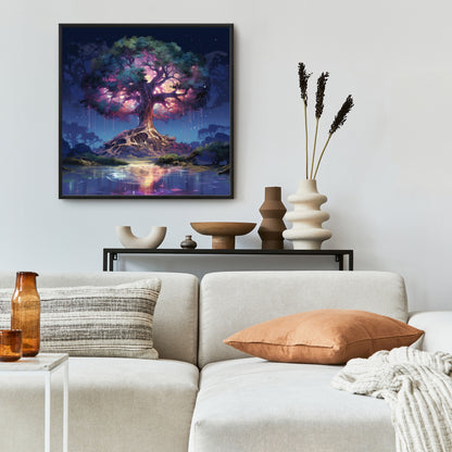 The Power of Nature - Green Framed Canvas Home Decor