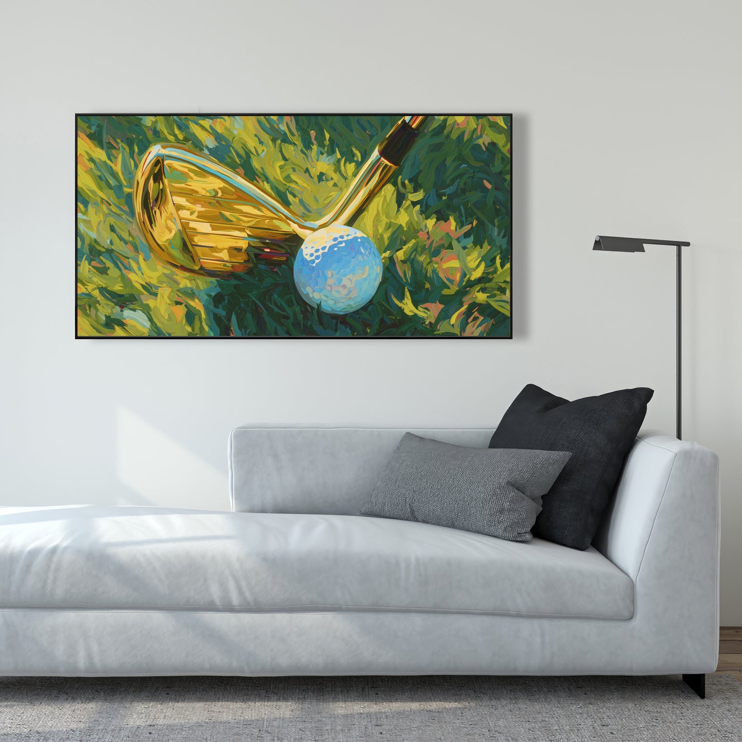 Golden club - 24"x24" Framed canvas