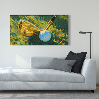 Golden club - 24"x24" Framed canvas