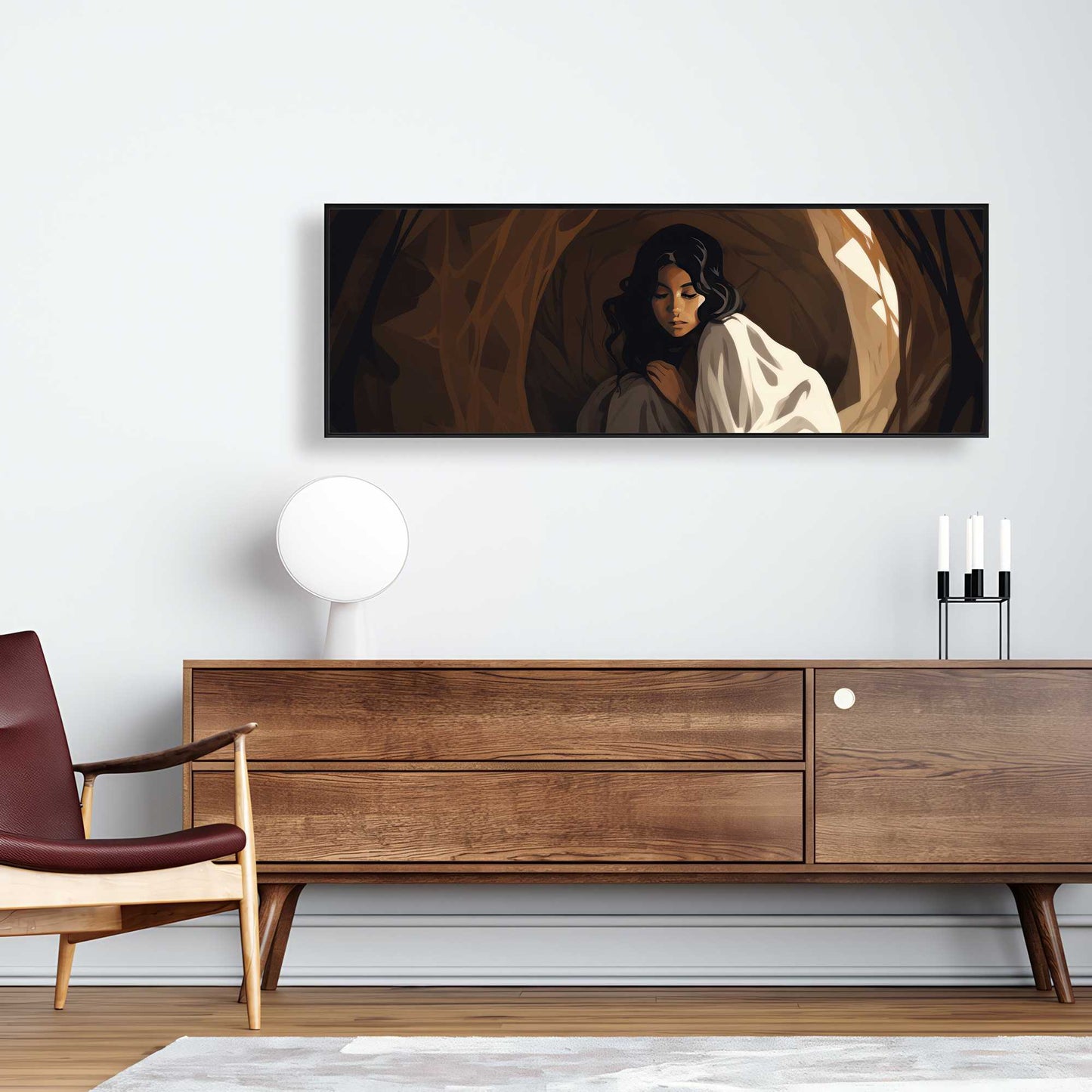 Warm embrace - Black Framed Canvas Art for Home Decor