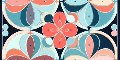 Pastel Mandala Black Desk Mat - Stylish Home Decor Accessory