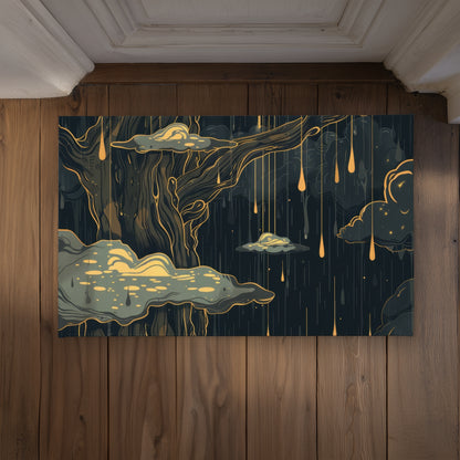 Goopy Yellow Indoor Outdoor Door Mat - Home Decor Essential