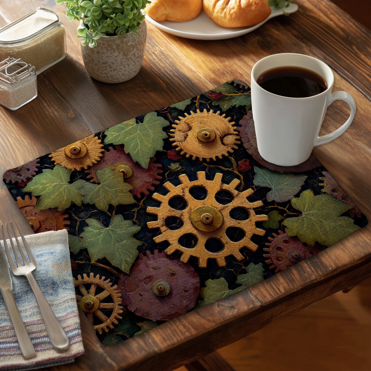 Nature punk Braided Polyester Placemat | Home Decor Accent
