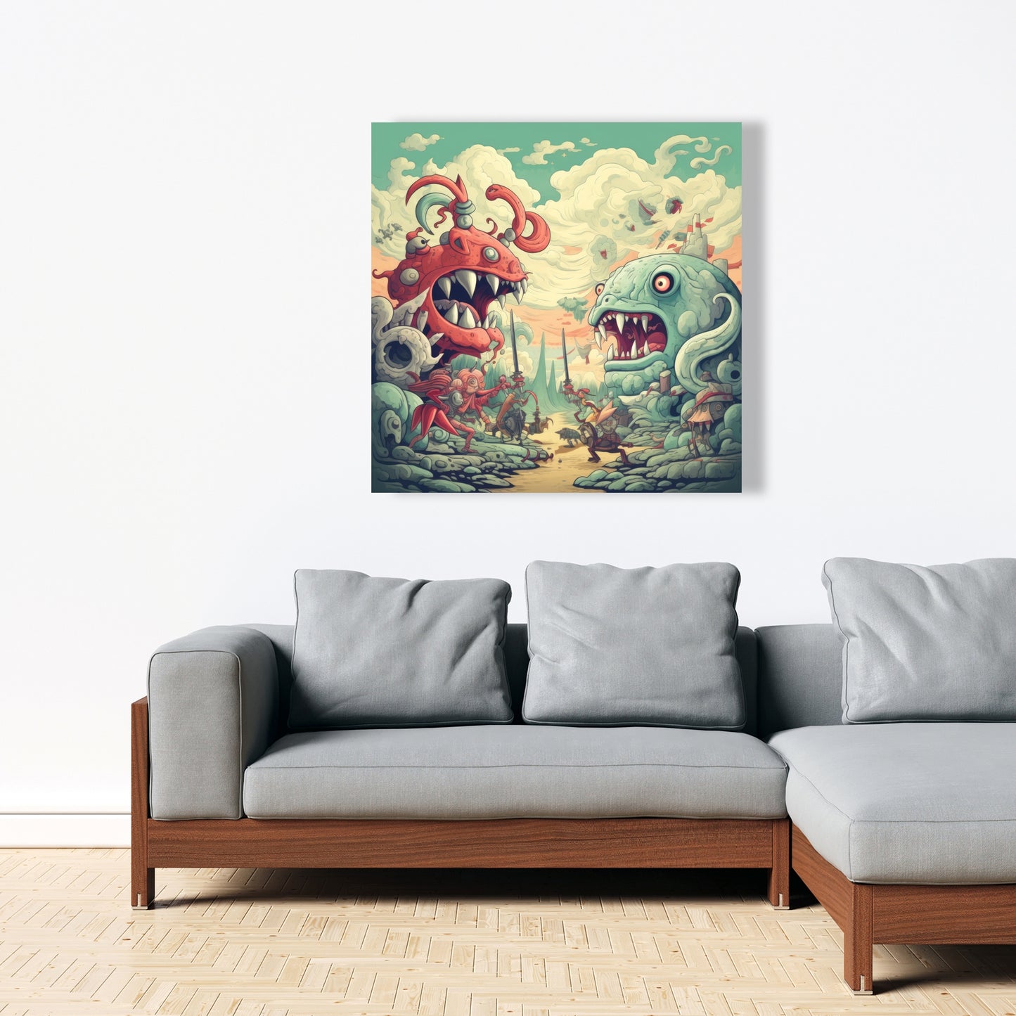 Two titans - 32"x32" Canvas