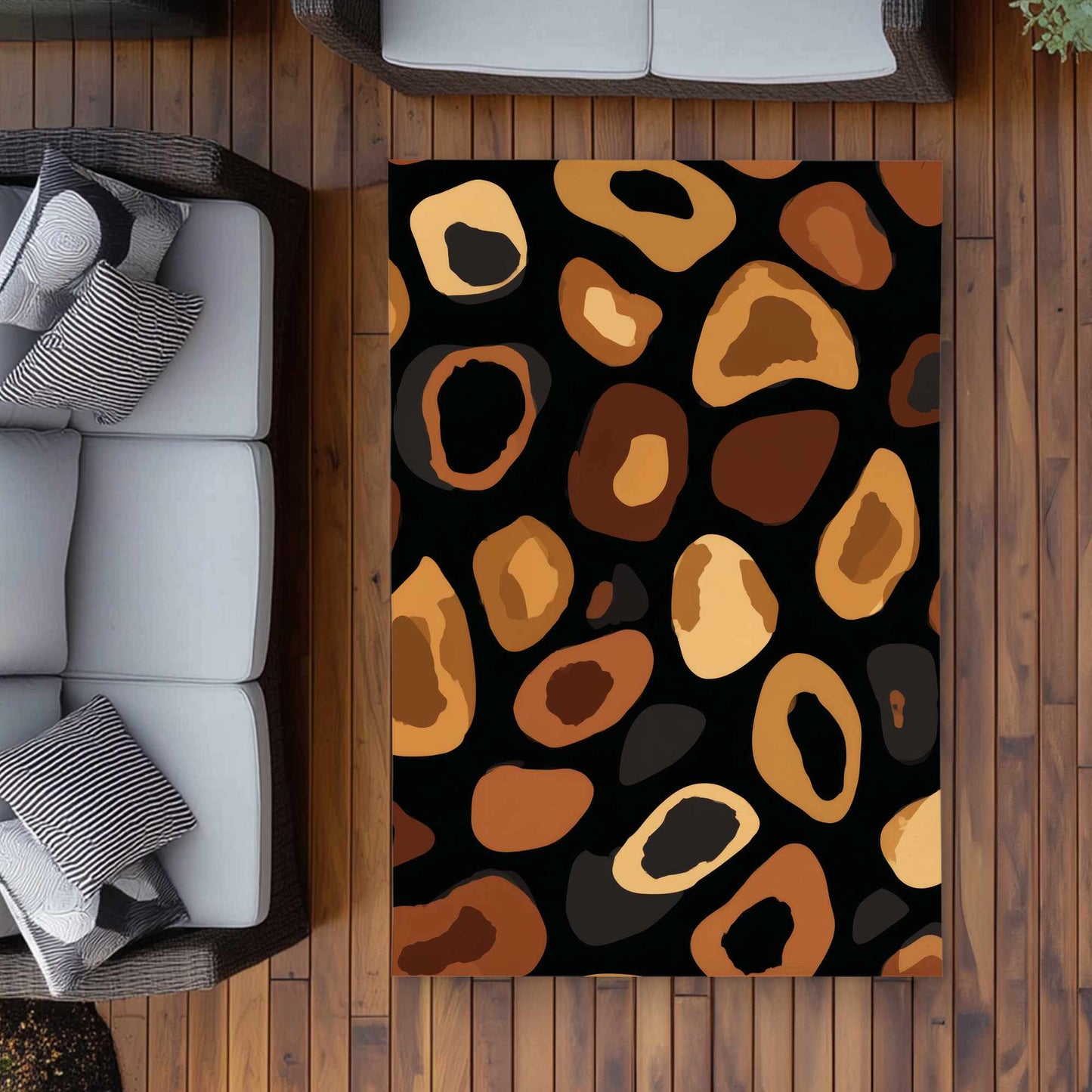 Tapis d'extérieur Wild Earth Spots | Décoration d'intérieur élégante