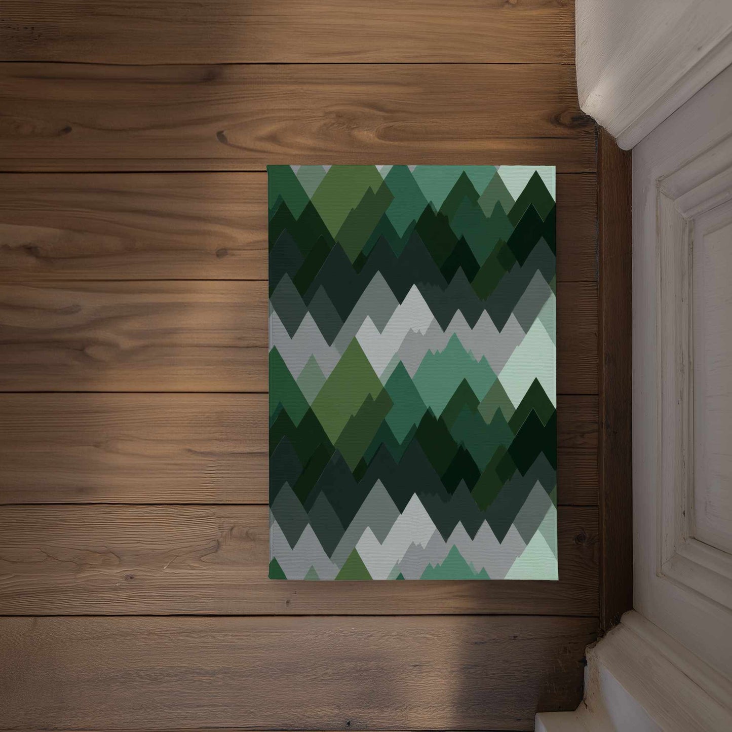 Evergreen Peaks Door Mat | Indoor Outdoor Home Decor Mat