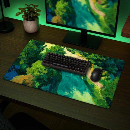 Peaceful course Desk Mat - Stylish Home Decor for Workspaces