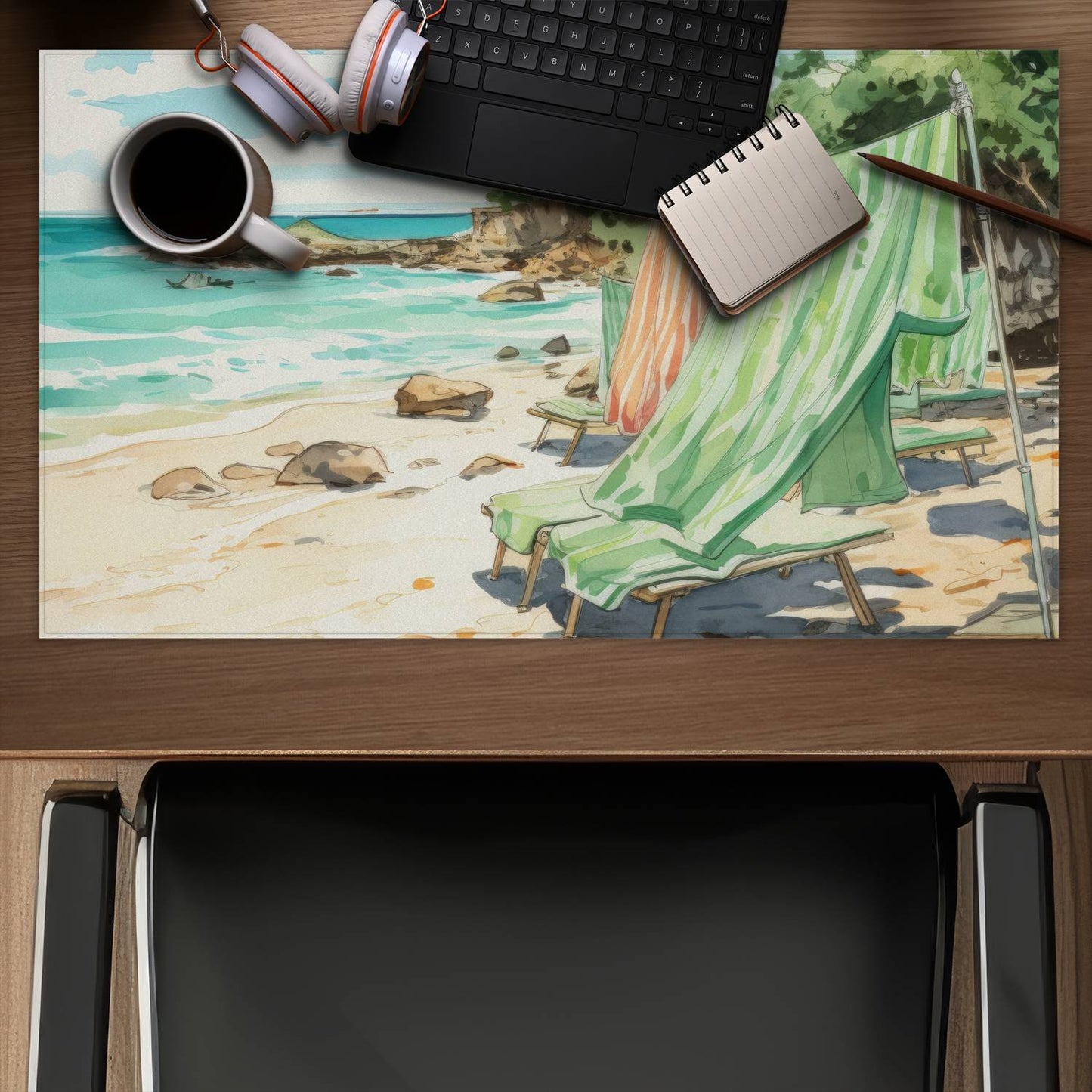 Beach calm - Desk mat - Print on demand