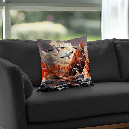 The Escape Poly Twill Throw Pillow | Stylish Home Decor