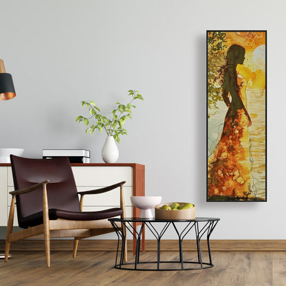 Peaceful sun - 36"x36" Framed canvas