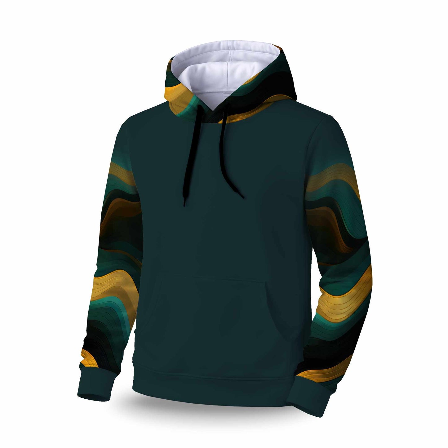 Golden Harmony Sleevie Pullover Hoodie | Stylish Apparel