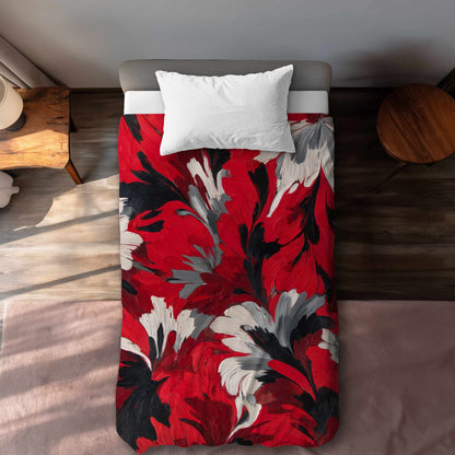 Housse de couette Red Flow | Linge de lit élégant pour la maison