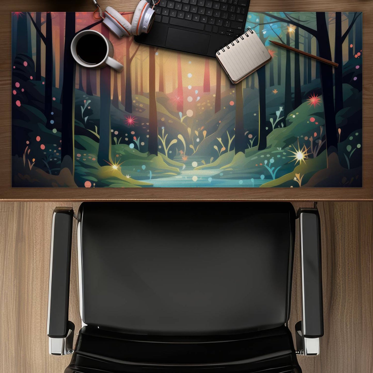 Magical forest - Desk mat - Print on demand