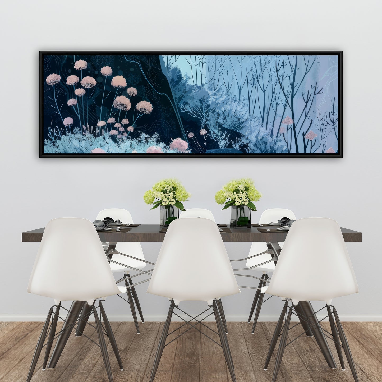 Annual freeze - Framed Canvas - Print on demand