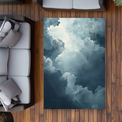 Afterglow White Outdoor Area Rug | Stylish Home Decor