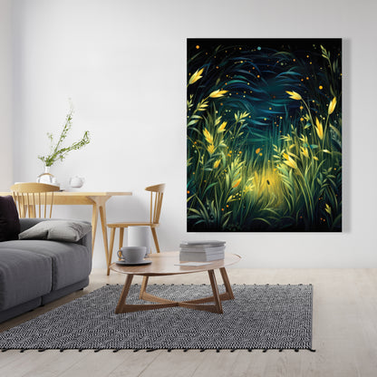 Lit plains - 32"x32" Canvas