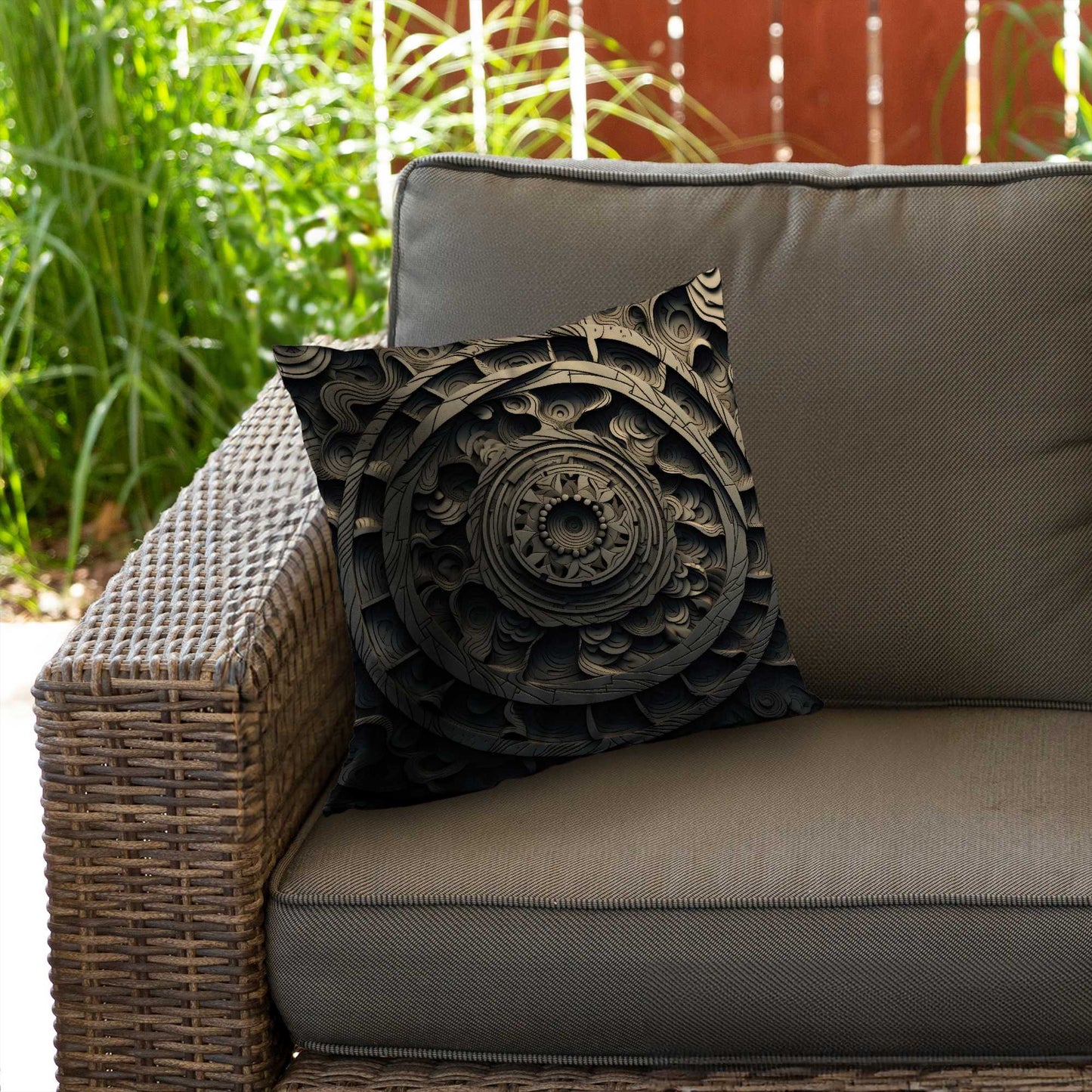 Cycles Poly Twill Throw Pillow | Stylish Home Decor Accent