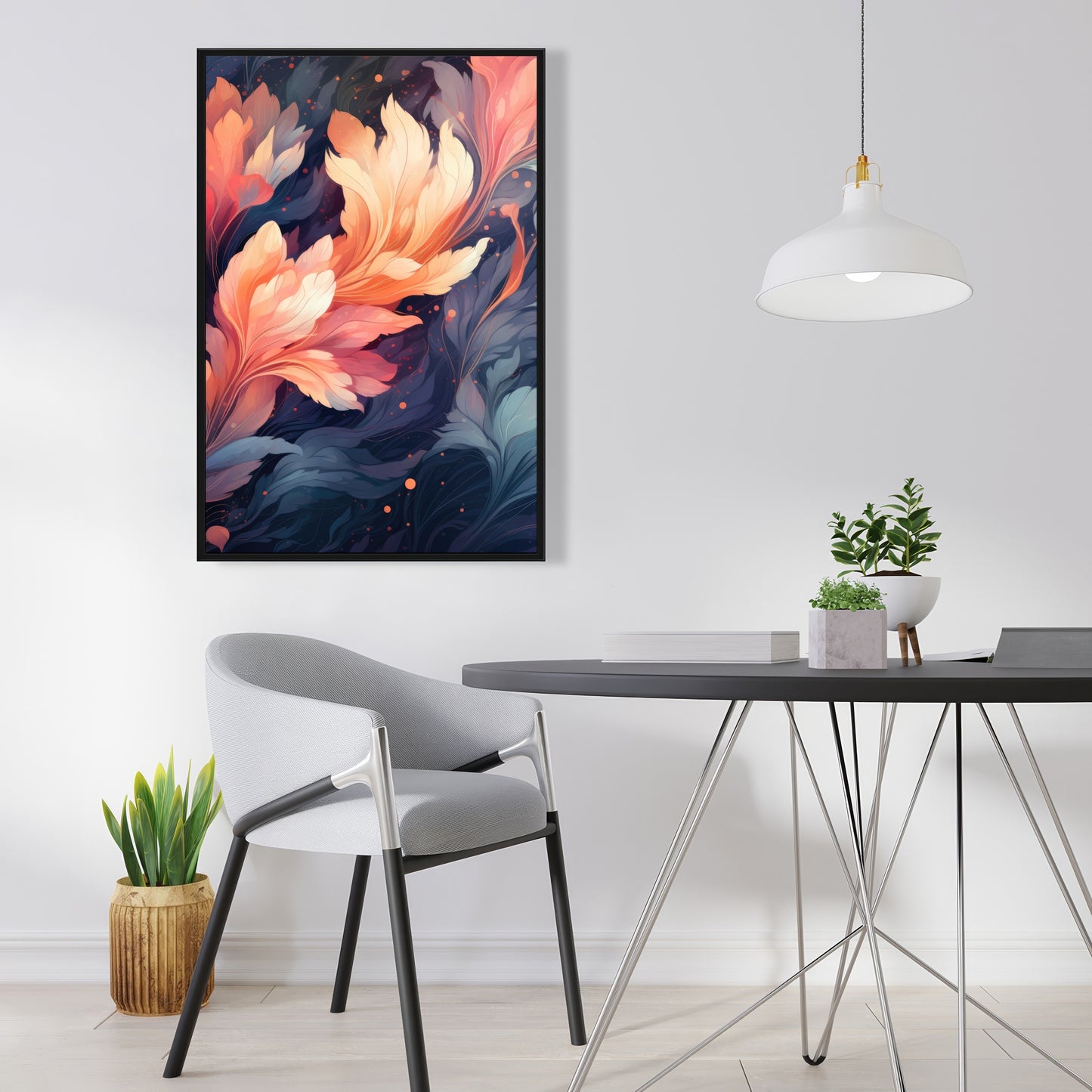 Ethereal - Orange Framed Canvas for Stylish Home Decor