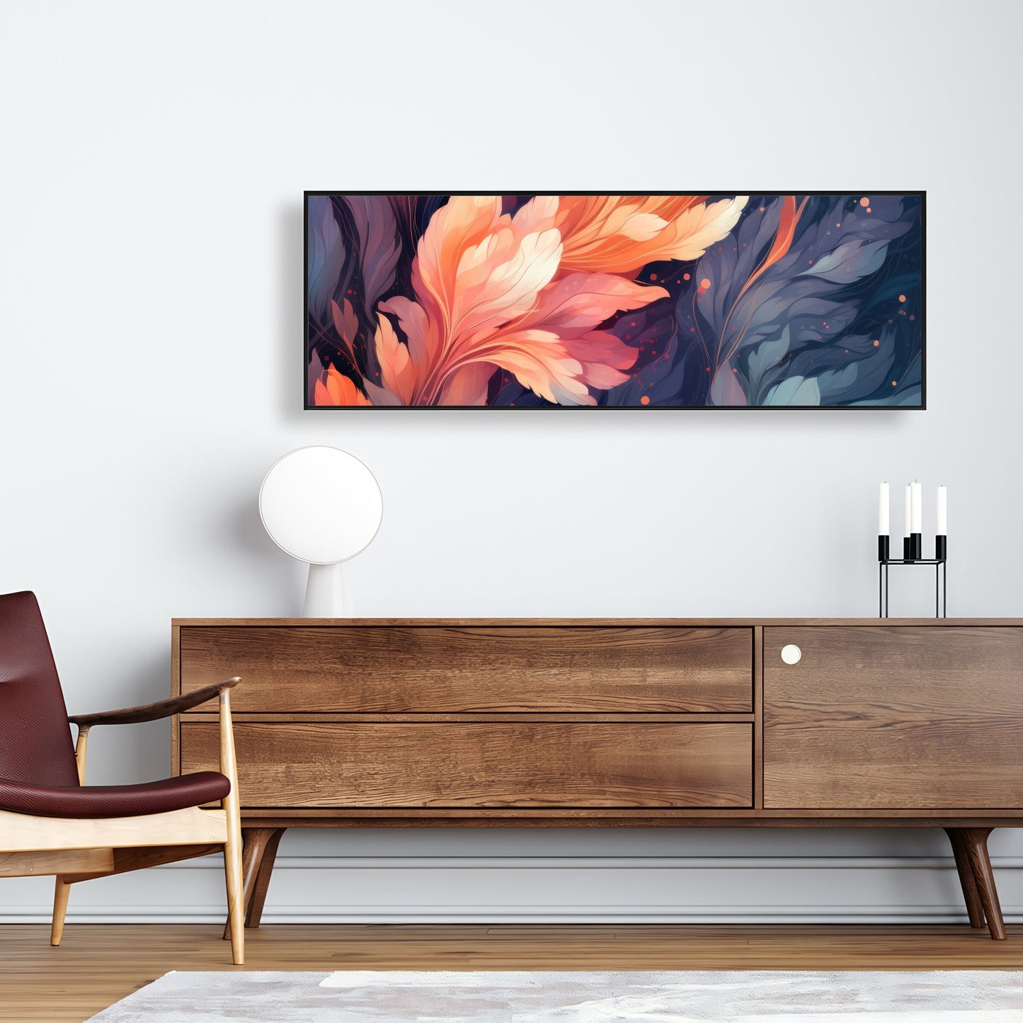 Ethereal - Orange Framed Canvas for Stylish Home Decor