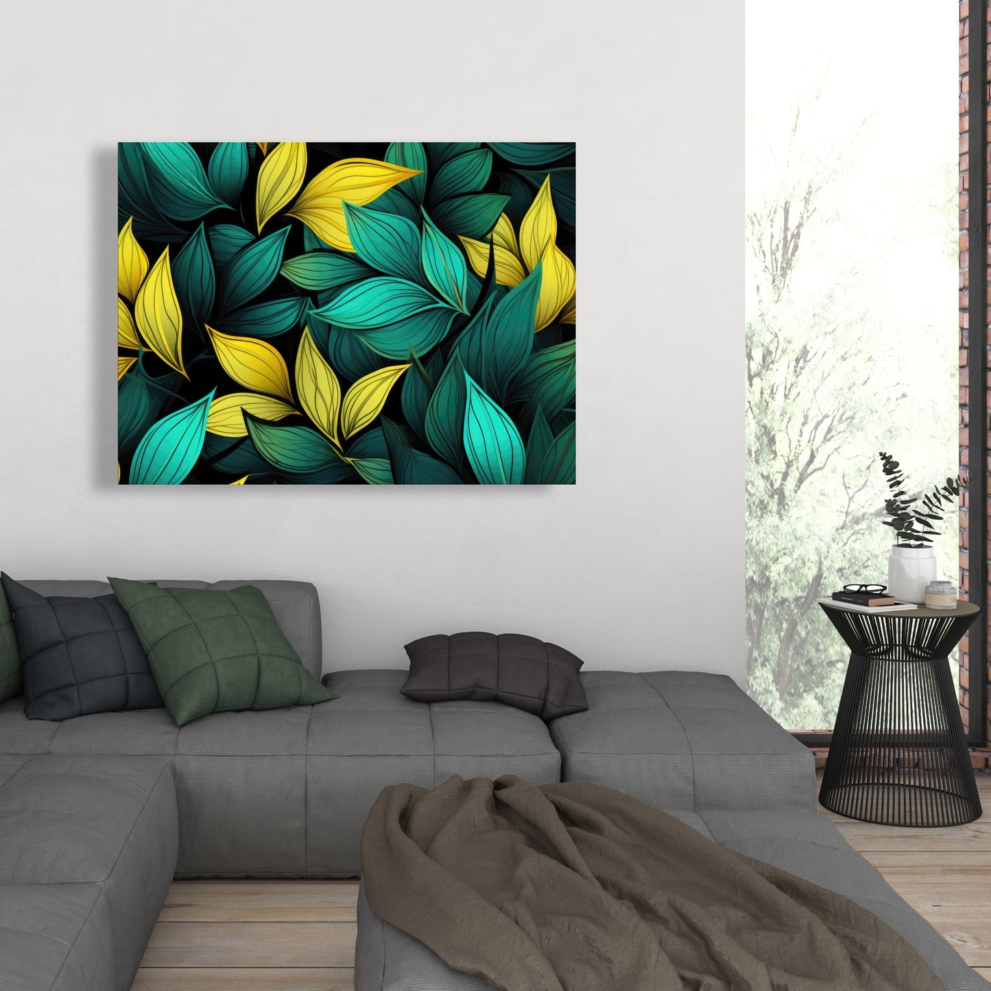Potent Aroma - Yellow Canvas Art for Home Decor and Style