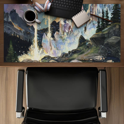 Magical beams - Blue Gaming Mat for Home Decor | Stylish Design