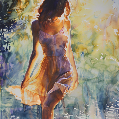 Out of the Water Canvas - Elegant Home Decor Art Piece