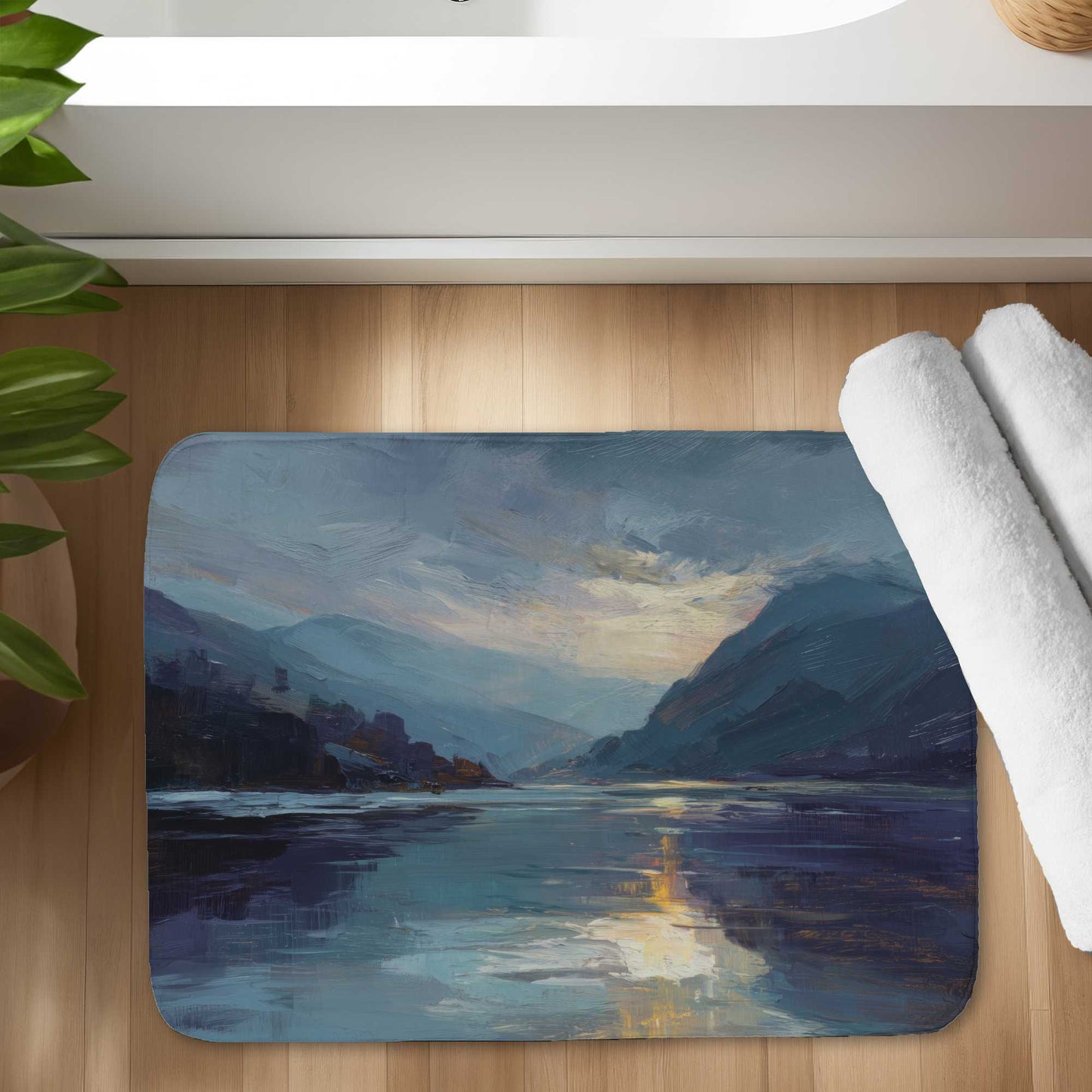 Obscure Bath Mat - Stylish Home Decor Rug for Bathrooms