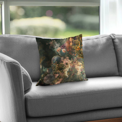 Bloom space - Throw Pillow