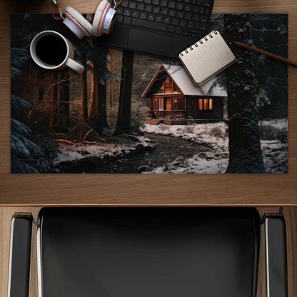 By the river - Brown Desk Mat for Home Decor and Style