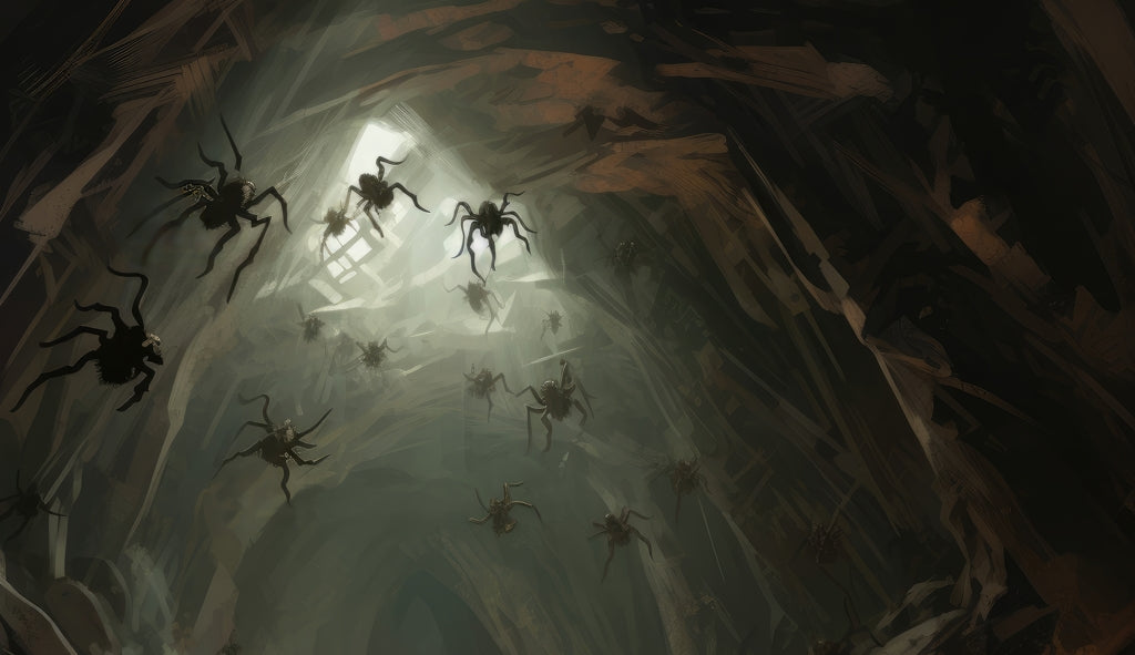 Eight legs of terror - Desk mat - Print on demand