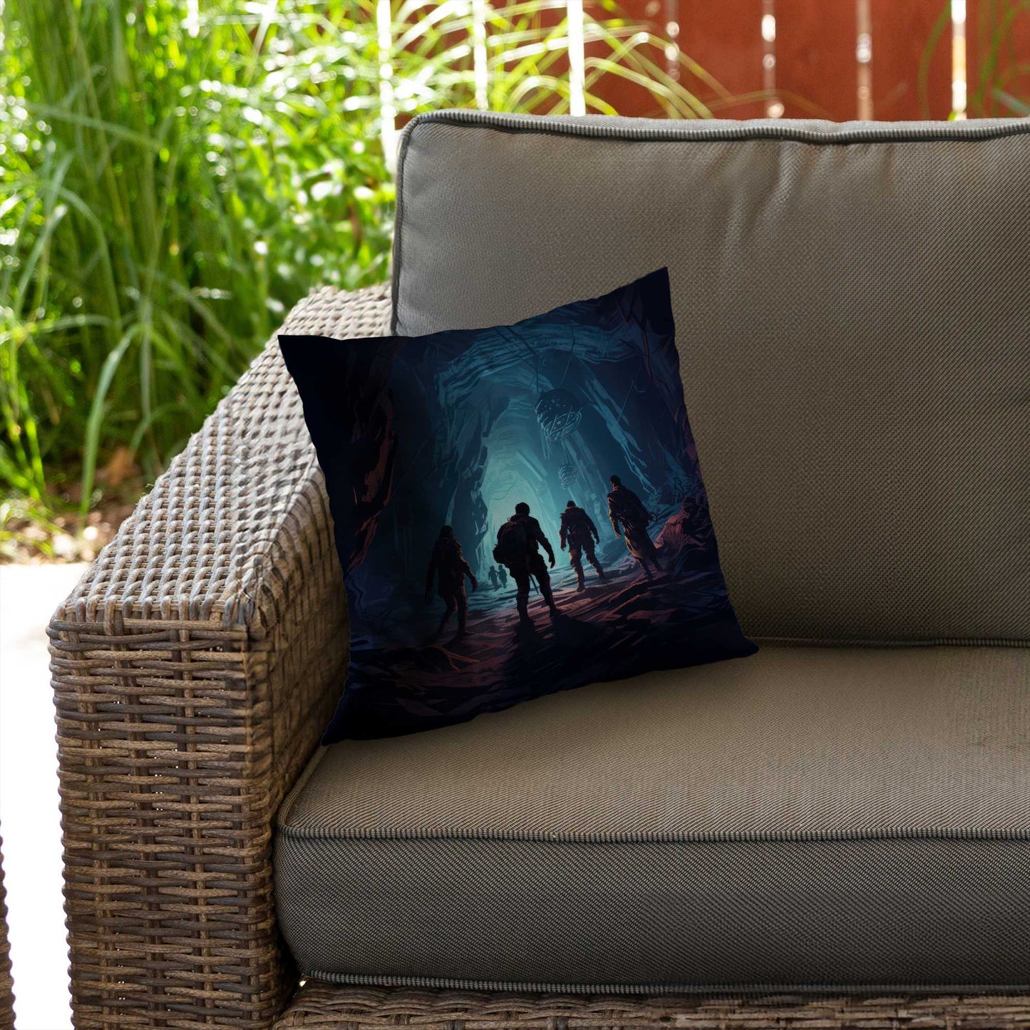 Coussin décoratif en sergé de polyester Secret Society | Décoration d'intérieur élégante