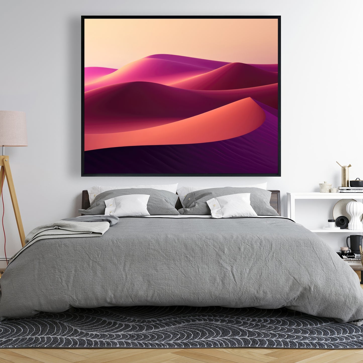 Deep dunes - 36"x36" Framed canvas
