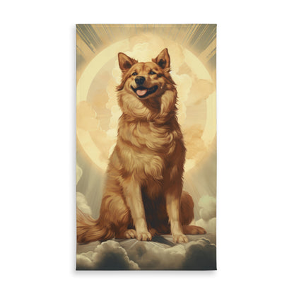 Man's Best Angel White Tablecloth - Indoor Outdoor Home Decor